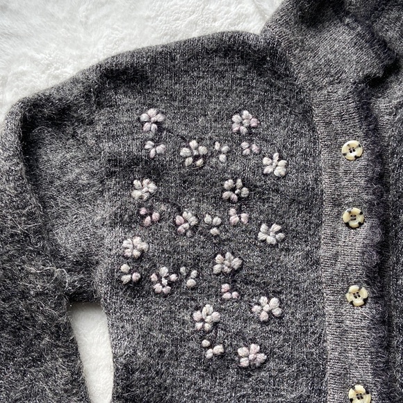 Vintage Wool Blend Chunky Cardigan NWOT - Picture 5 of 13